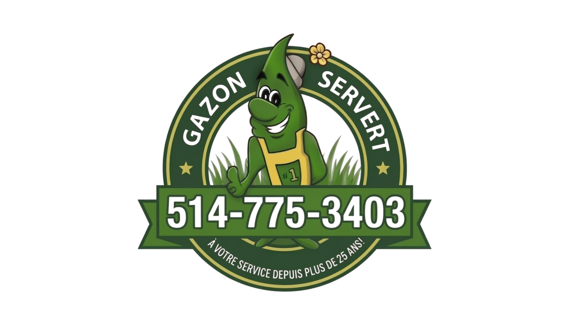 Logo officiel de Gazon Servert - Entreprise de paysagement à Repentigny